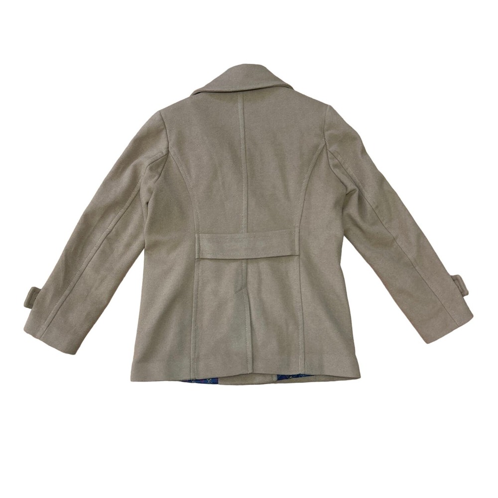 Lands End Double Breasted Peacoat Size:12 Wool Cashmere Blend - Picture 5 of 5